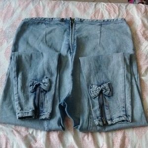 forever 21 denim washed jeans plus size 14